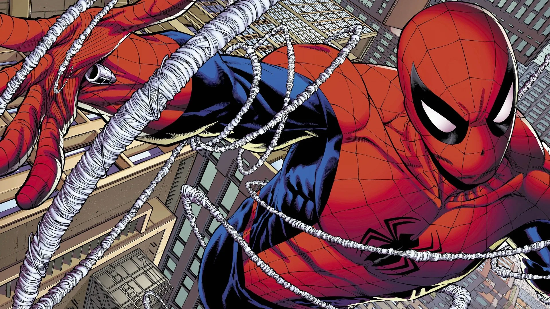 cropped spiderman web sling marvel comics 14549 2