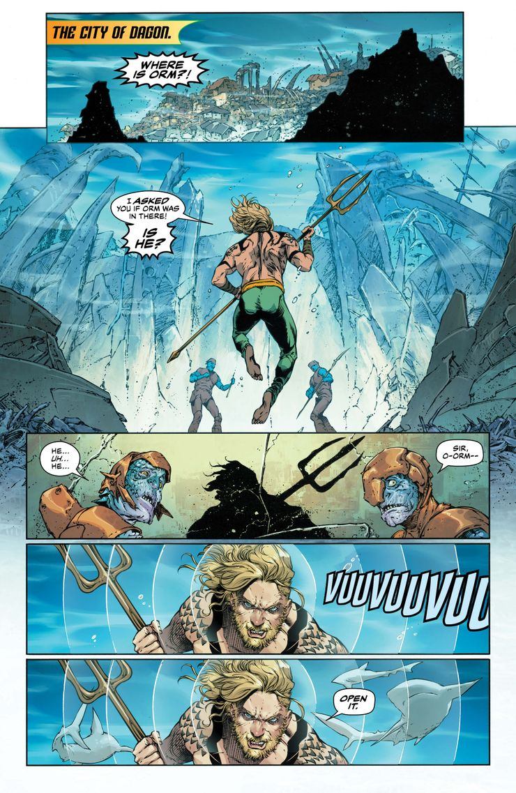Aquaman está furioso em prévia de nova edição