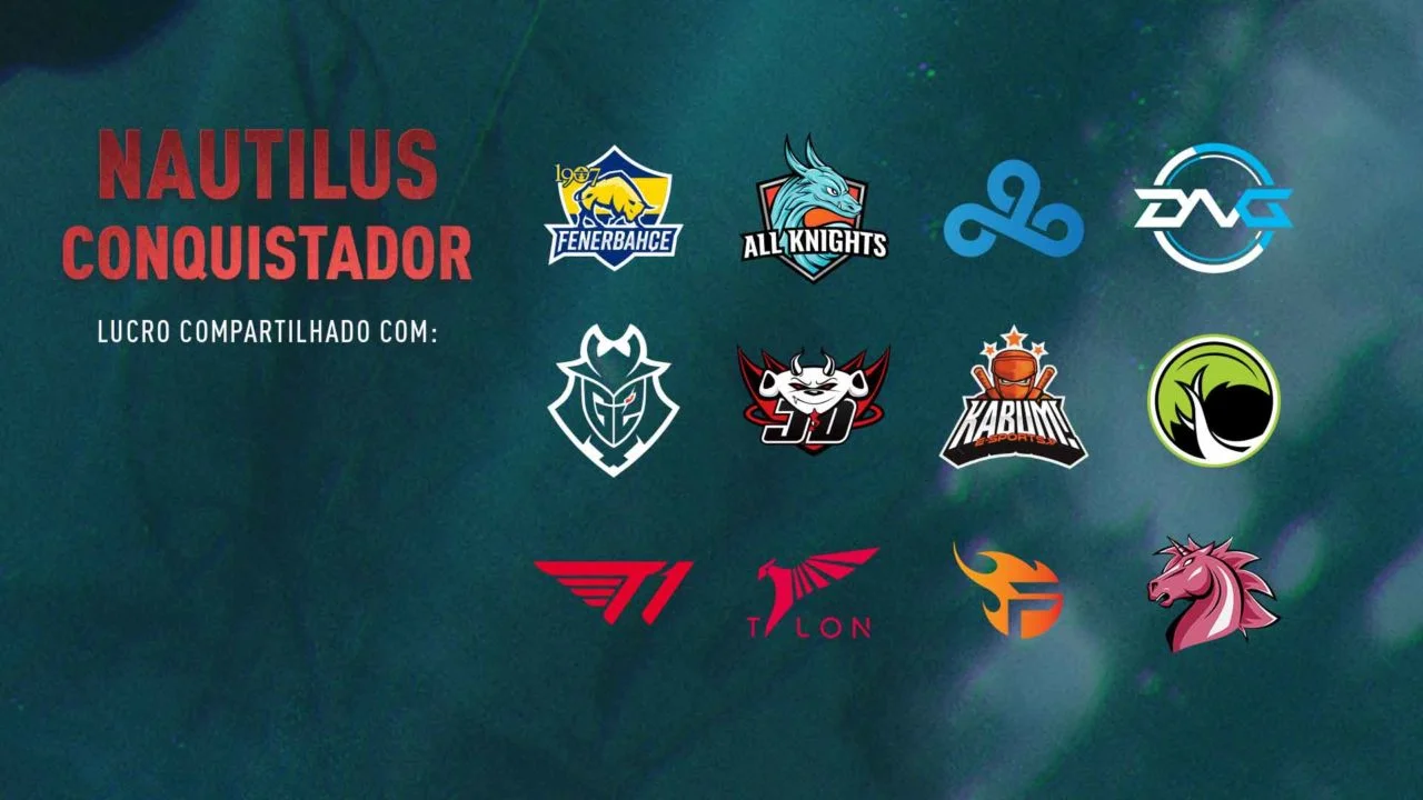 Nautilus Conquistador terá lucro revertido para os campeões do 1º Split conqueror nautilus revenueshare 1920x1080logos BR