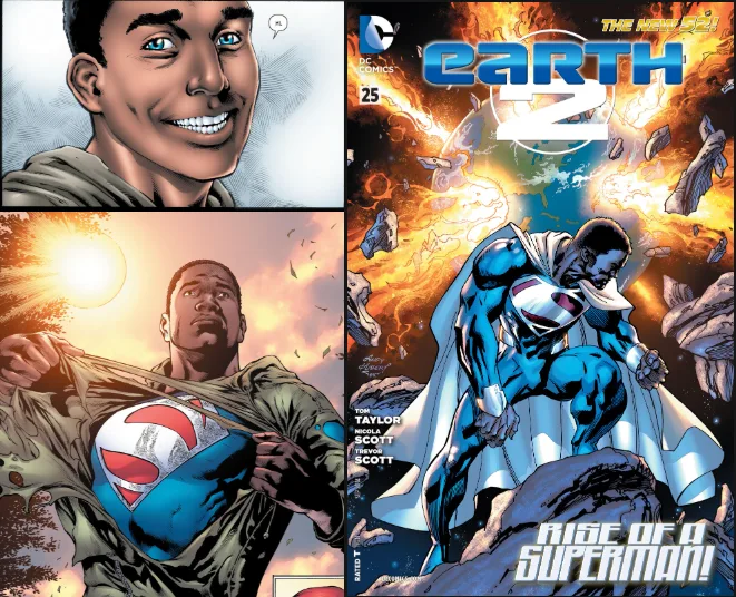 Os maiores super heróis negros - Edição Liga da Justiça 8 superman II