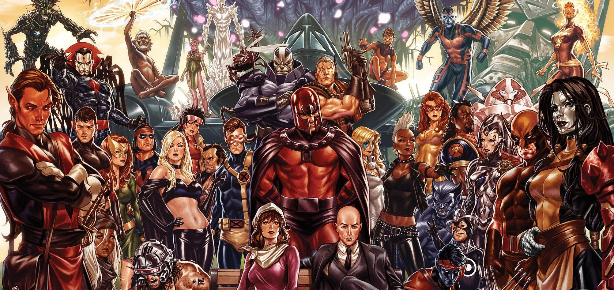 House of X Power of X teaser art Marvel X Men Mark Brooks banner e1553382215917