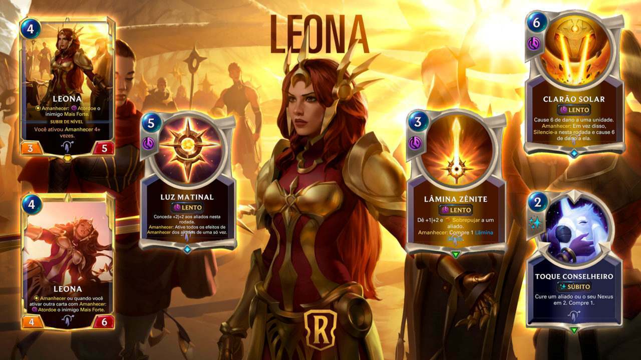 Diana e Leona são as novas campeãs em Legends of Runeterra