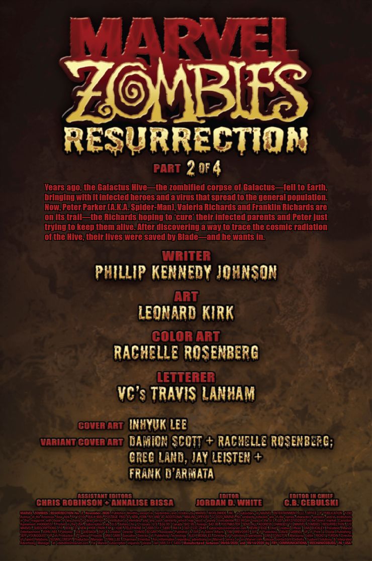 Revelado a prévia de Marvel Zombies: Resurrection #2