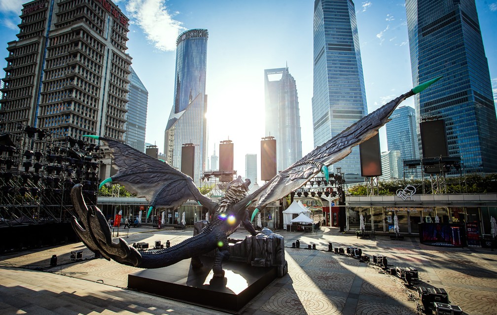 Worlds 2020 | Nova estátua de LoL é colocada em Xangai