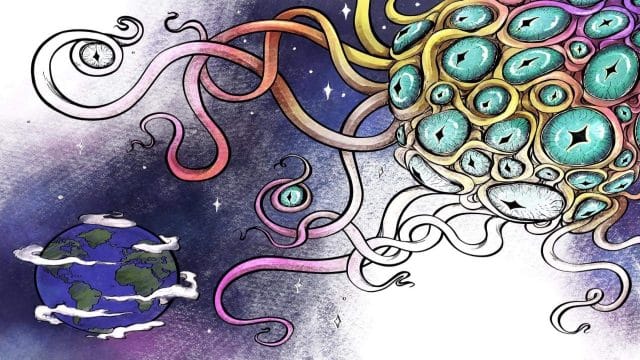 lovecraft para colorir