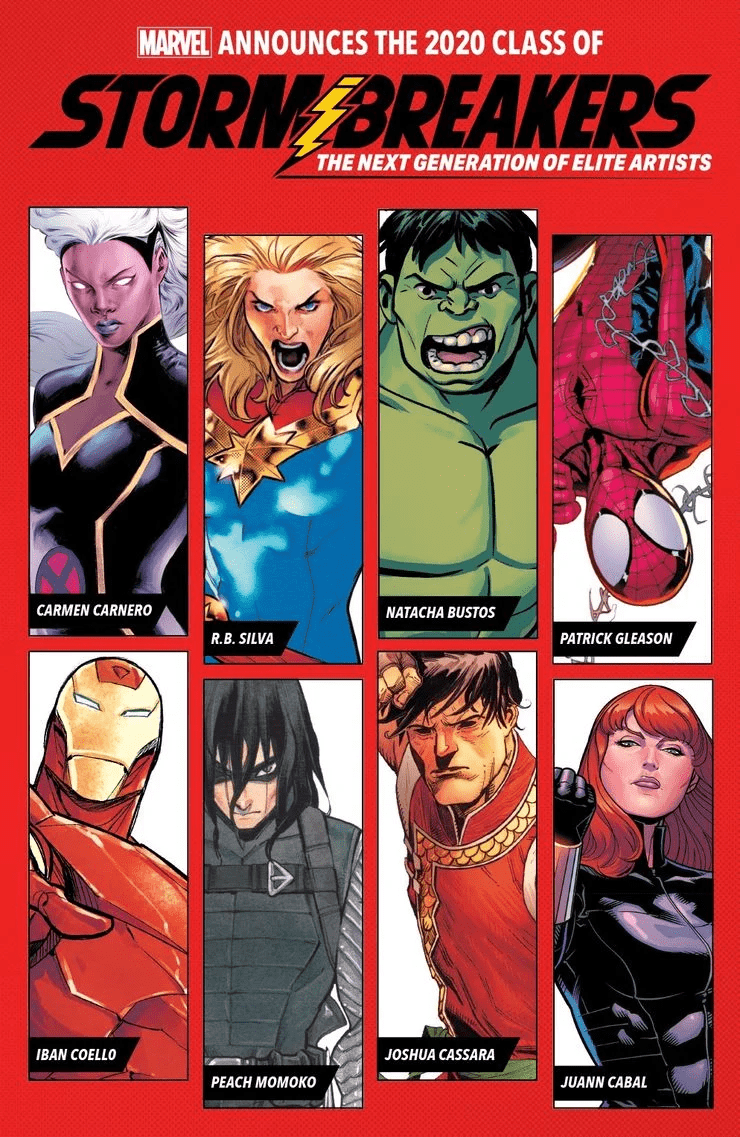 Marvel Comics reconhece nova geração de artistas como Stormbreakers