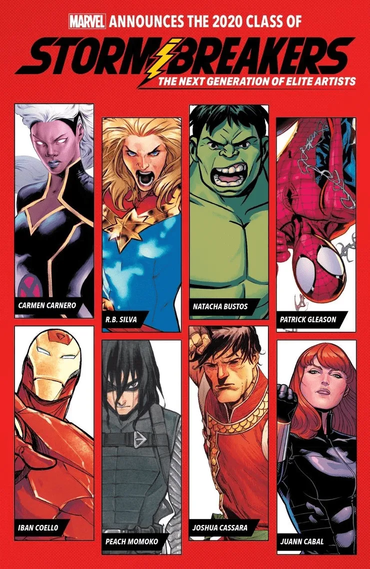 Marvel Comics reconhece nova geração de artistas como Stormbreakers stormbreakers min 1
