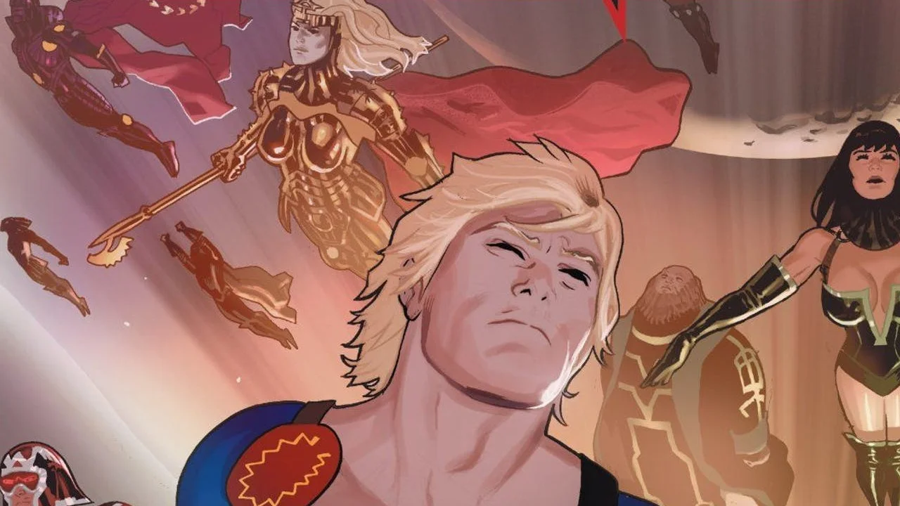 cover of eternals 1 by charles and daniel knauf cover by daniel acuna