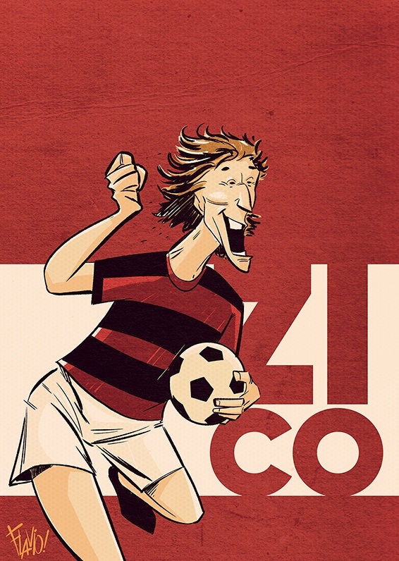 Zico, ex-jogador do Flamengo, terá sua vida e carreira contada através dos quadrinhos