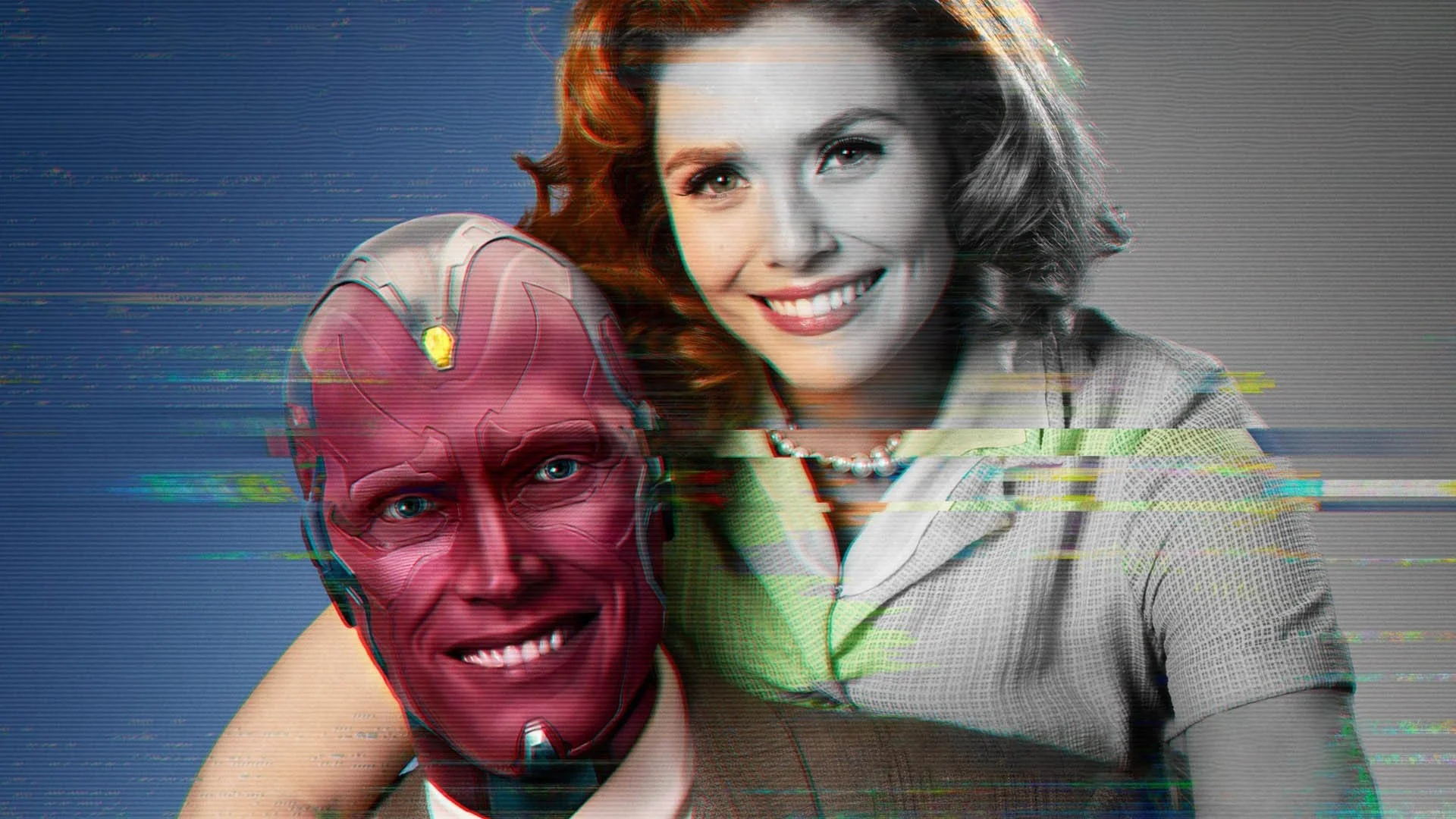 elizabeth olsen paul bettany scarlet witch vision wanda maximoff hd wandavision 1920x1080 1