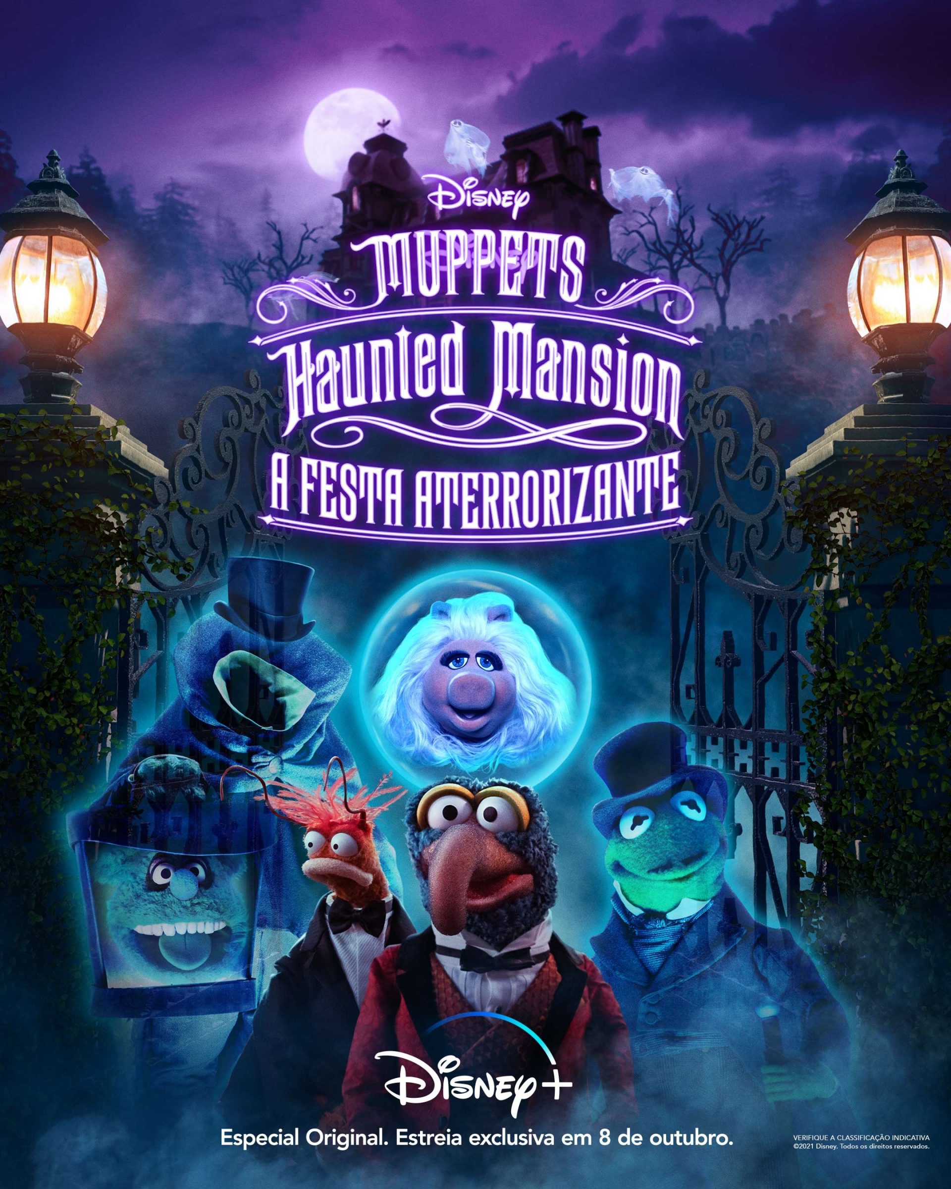 Disney+ divulga trailer e pôster de Muppets Haunted Mansion: A Festa Aterrorizante