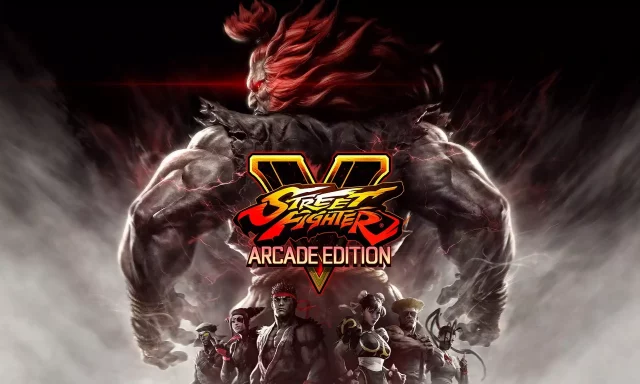 Logo Street Fighter V com Akuma