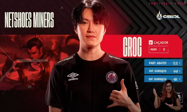 Tela mvp Croc 3ª rodada do CBLOL