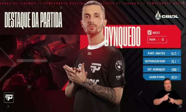 Tela mvp dyNquedo 17ª rodada do CBLOL