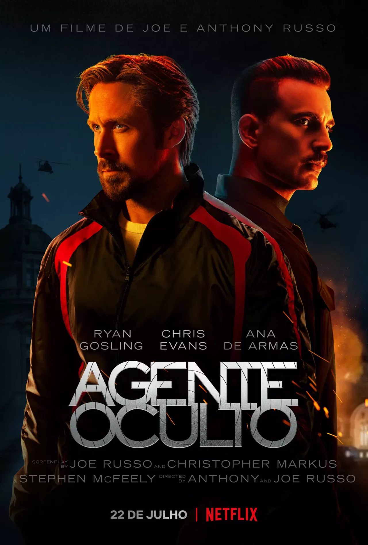 Ryan Gosling encara Chris Evans em clipe de Agente Oculto; veja