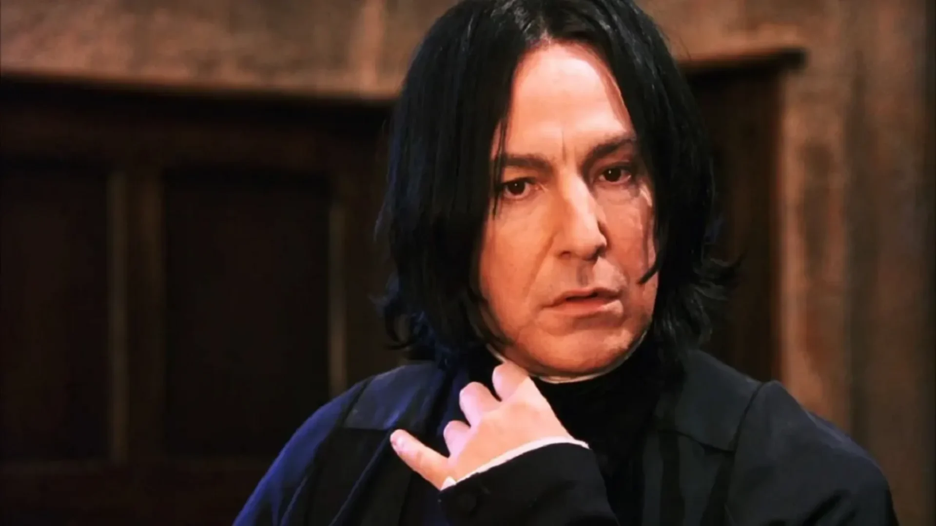 Alan Rickman como snape em harry potter