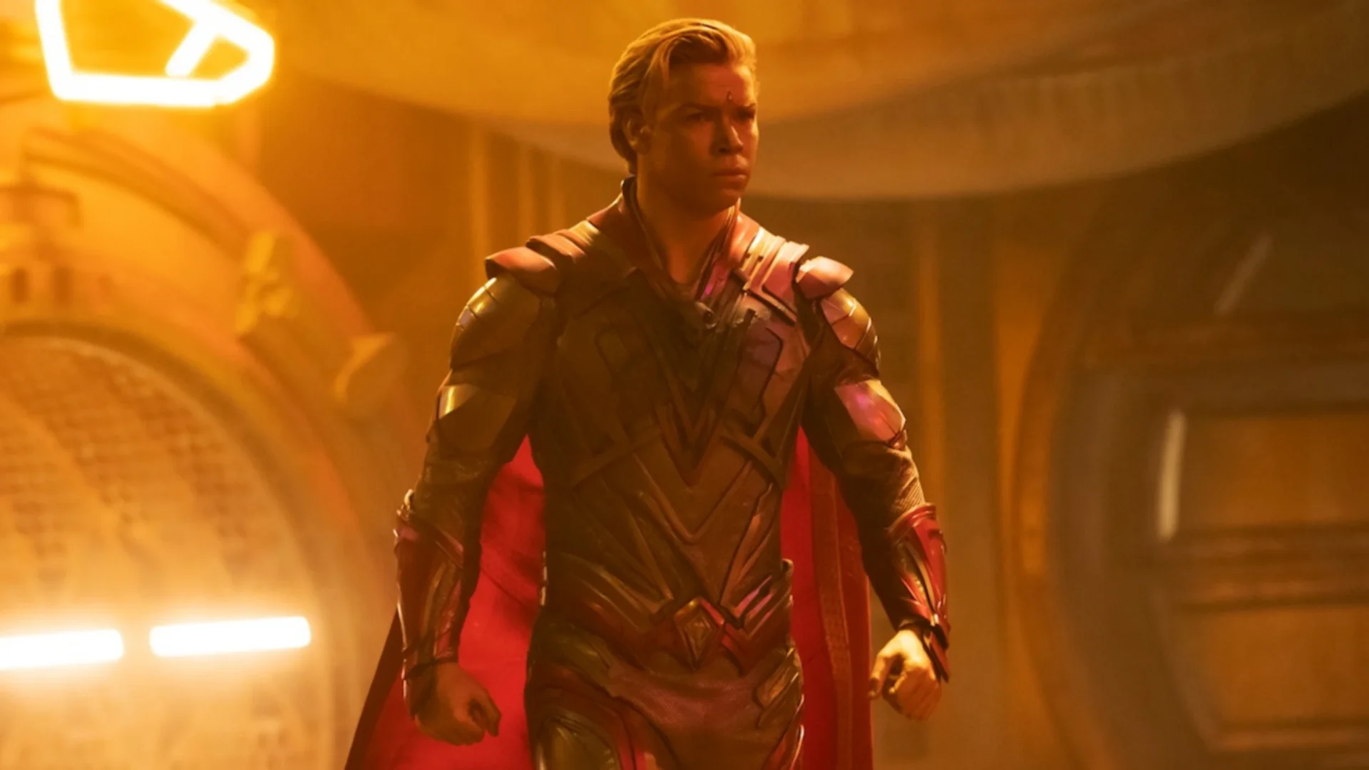 Adam Warlock de Will Poulter e capa HQ dos Guardioes scaled