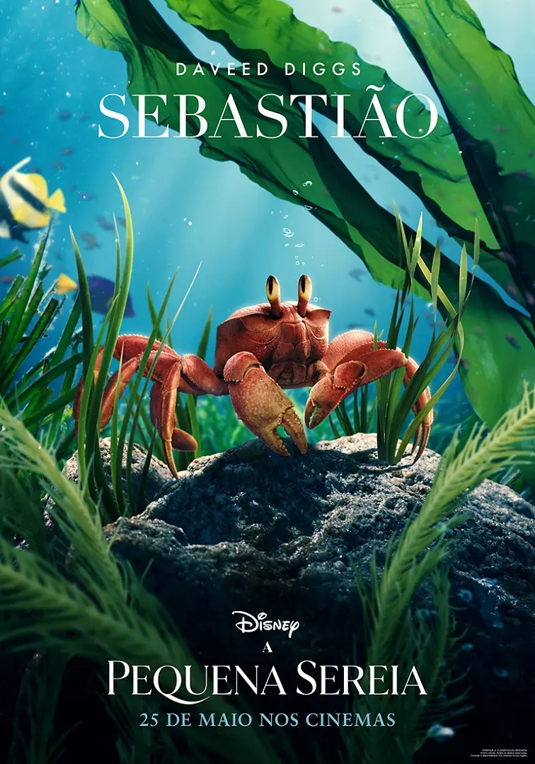 A Pequena Sereia | Disney divulga Teaser e pôsteres dos personagens do Live Action
