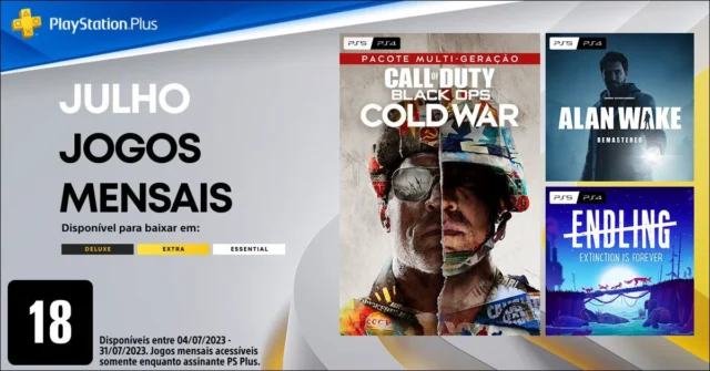PS Plus Julho de 2023