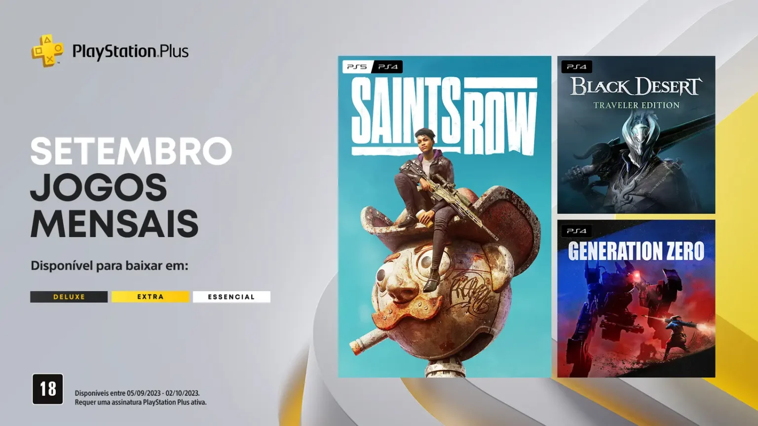 PS Plus Essential Setembro 2023