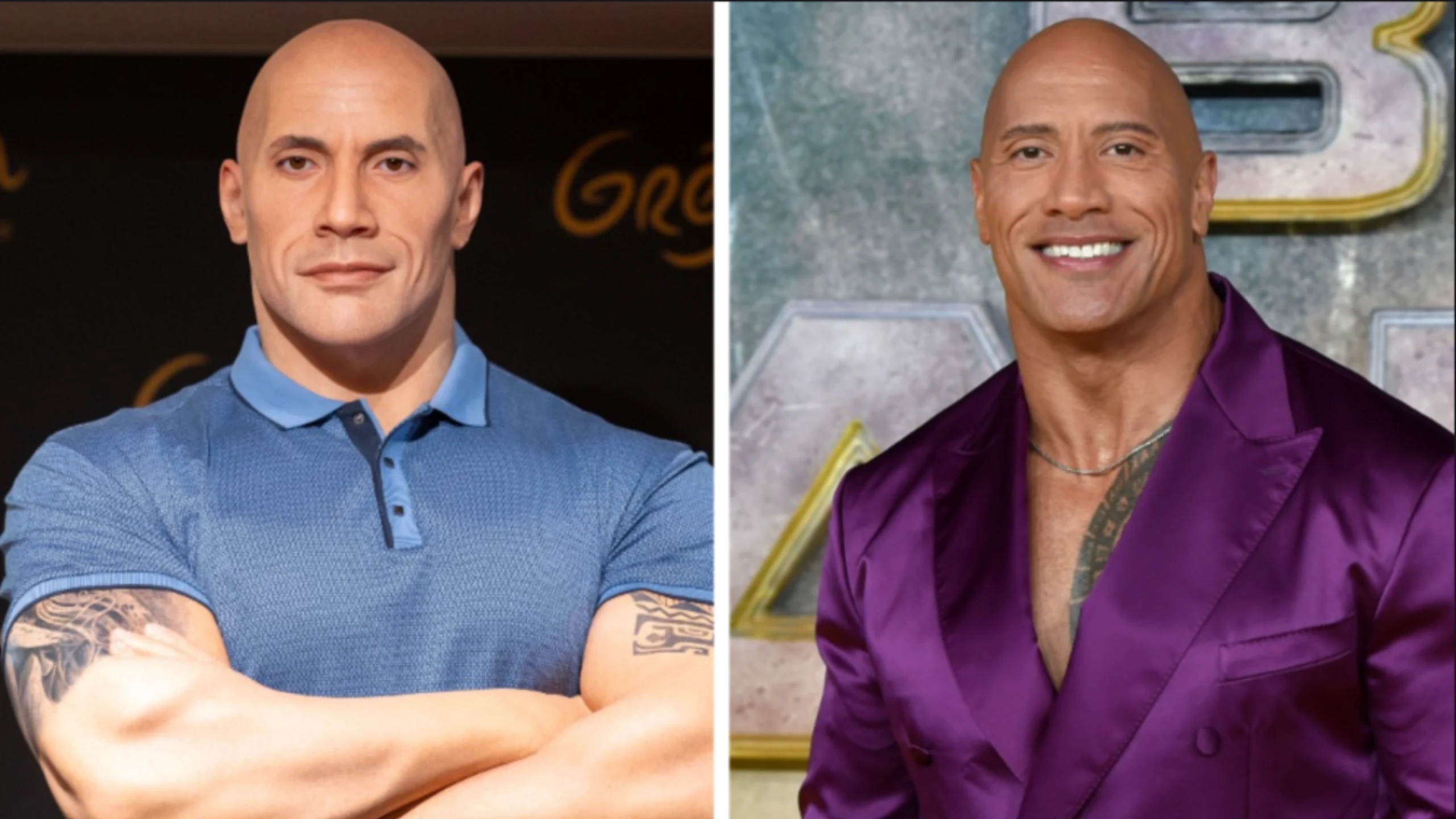 Dwayne Johnson vira "branco" em museu de cera na França 1 Dwayne Johnson