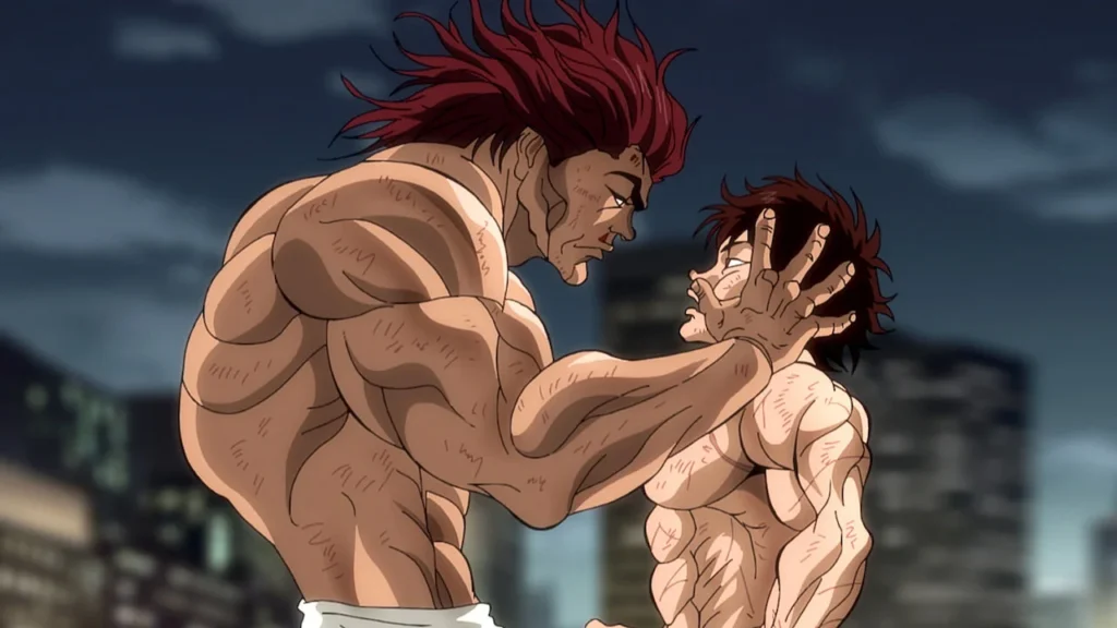 Anime crossover Baki hanma e kengan ashura