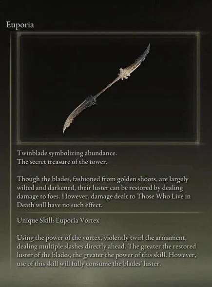 Elden Ring Shadow of the Erdtree | Jogadores descobrem nova arma Elden Ring Shadow of the Erdtree euporia