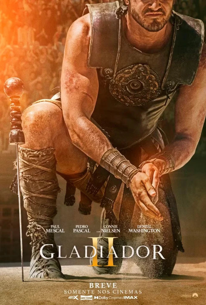 Gladiador 2, de Ridley Scott, ganha novo trailer apoteótico Gladiador 2