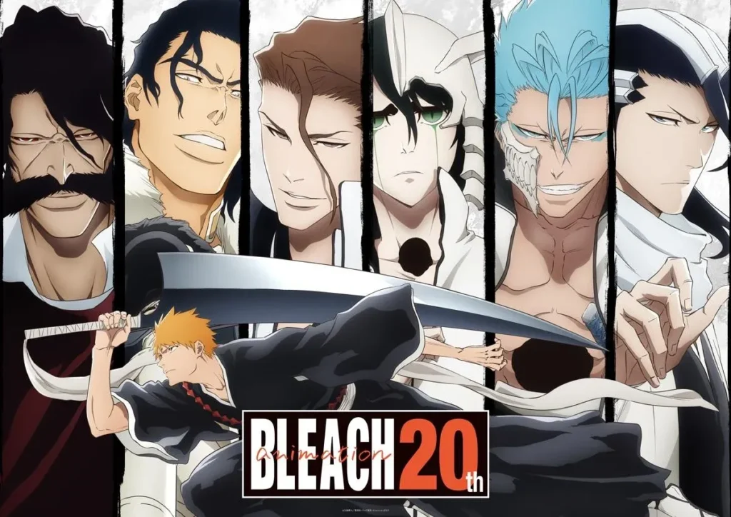 Para celebrar duas décadas de sucesso, a franquia Bleach lançou um pôster especial em comemoração ao seu 20º aniversário. 
