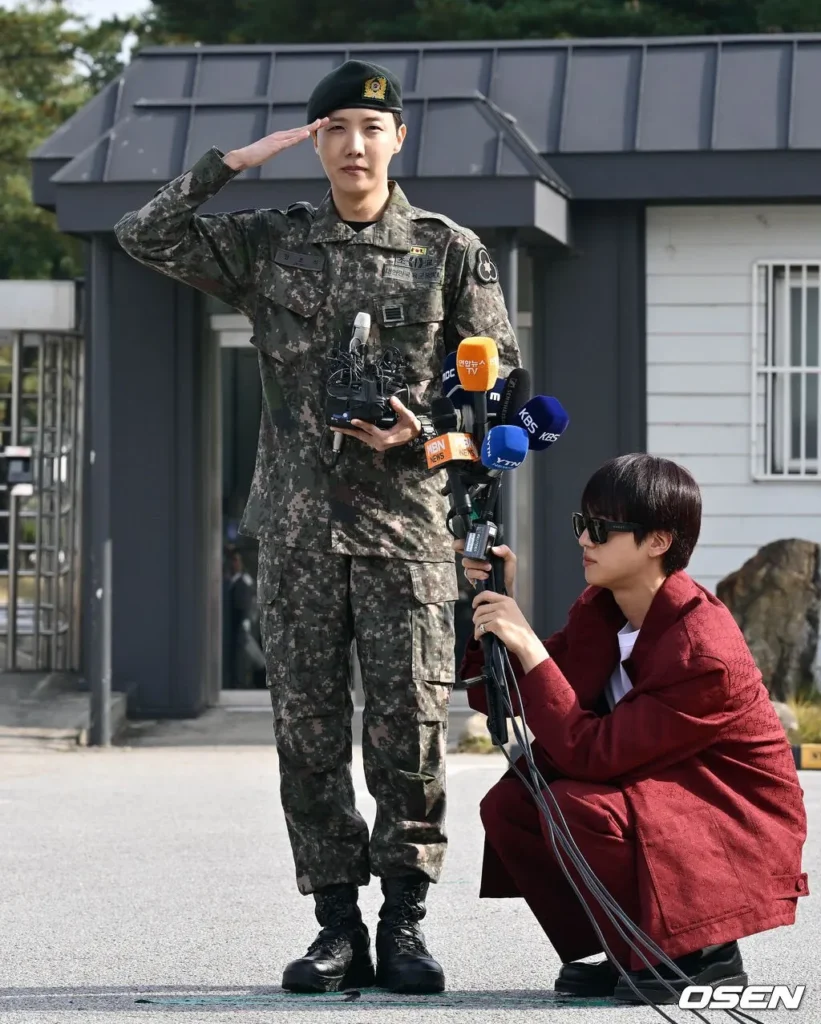 J-Hope, do BTS, completa serviço militar na Coreia do Sul j hope jin 2