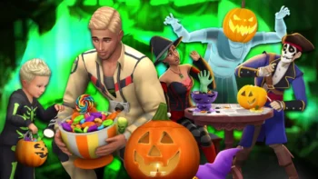 sims 4 characters and halloween