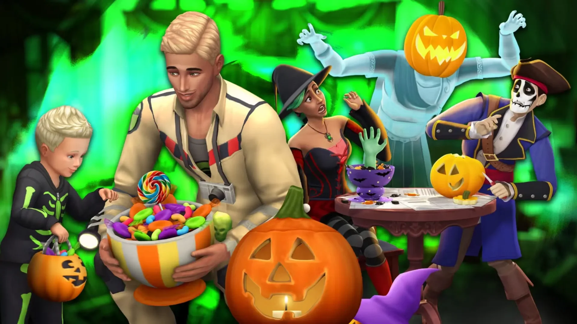 sims 4 characters and halloween scaled