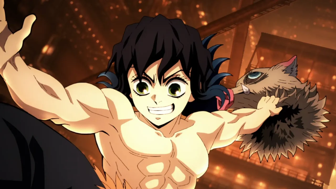 Demon Slayer: Infinity Castle revela novo visual de Inosuke 1 Demon Slayer