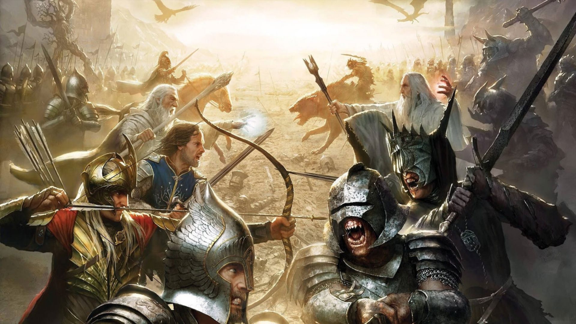 o senhor dos aneis games