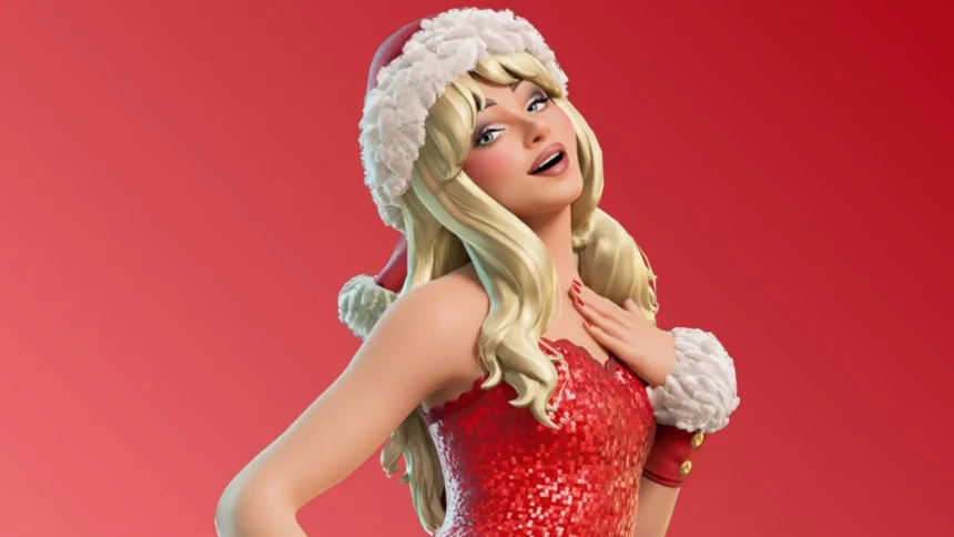 SKIN NATALINA DA SABRINA CARPENTER NO FORTNITE