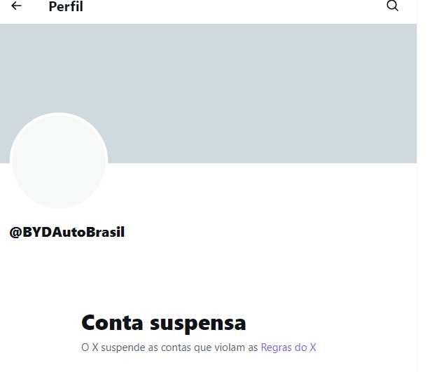 BYD com conta fake no Twitter enganou fãs de participante do BBB 26 e blogueiros 2 BYD Fake Twitter