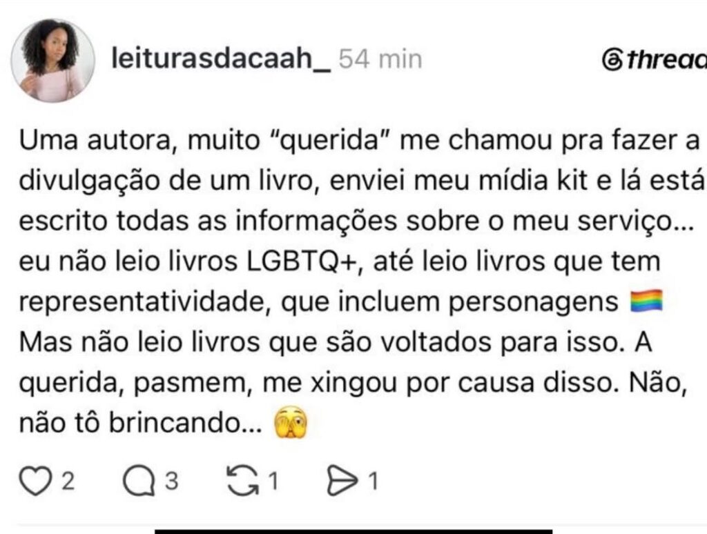 Editora Alt de 'Rivalidade Ardente' encerra parceria com influenciadora que fez falas homofóbicas 2 hjgeshawsaaunel cabana do leitor 1080x816 1