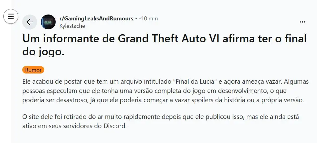 GTA 6 pode ser vazado completo antes do lançamento 2 gta 6 laaker cabana do leitor 1025x463 1